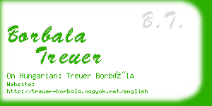 borbala treuer business card